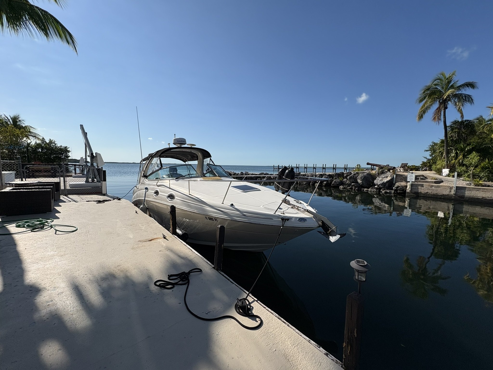 Sea Ray project at a Florida Keys dock