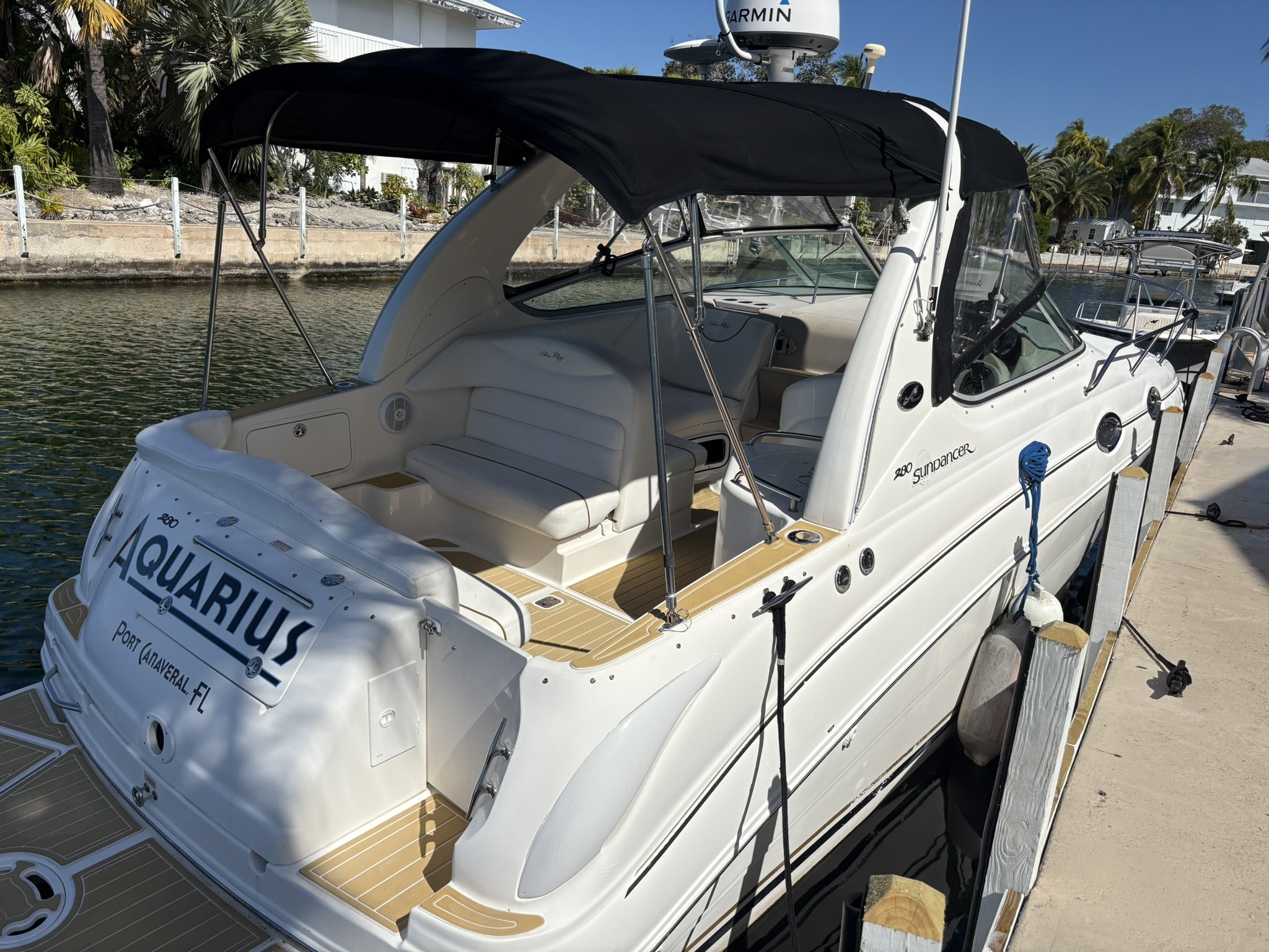 Sea Ray project at a Tavernier dock
