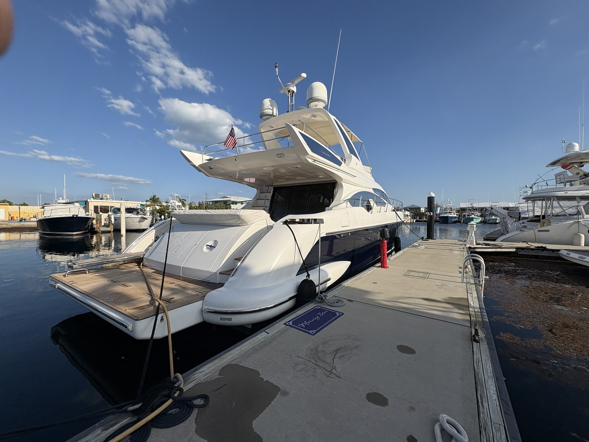 Luxury yacht lifestyle imagery in the Florida Keys